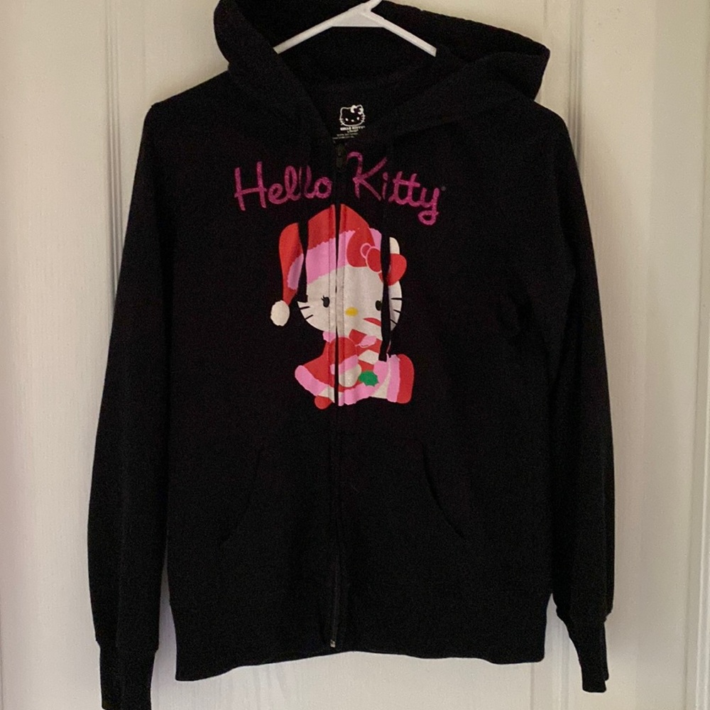 Large hello kitty hoodie.